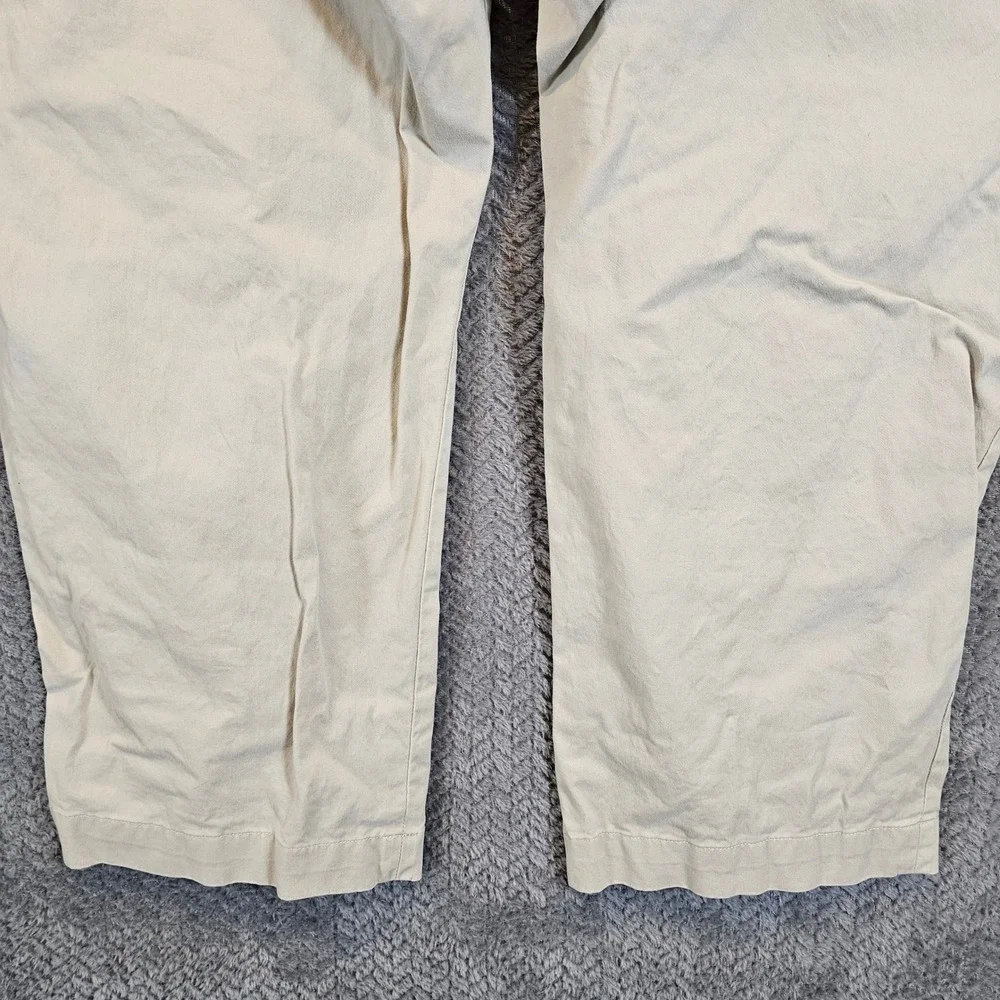 Polo Ralph Lauren Mens Classic Khaki Chino Pants Tan Cotton Twill Flat Front 50‎